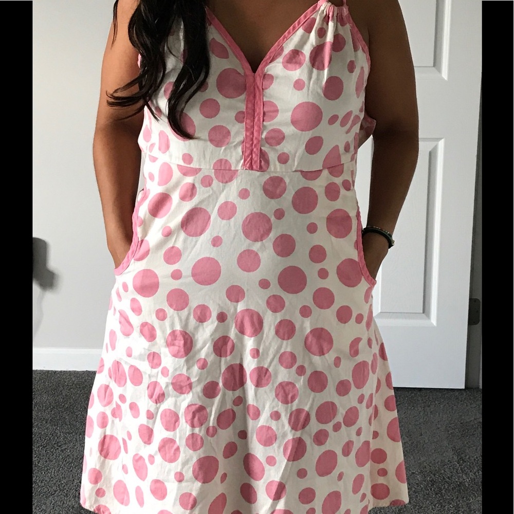 Polka dot sun dress with pockets
