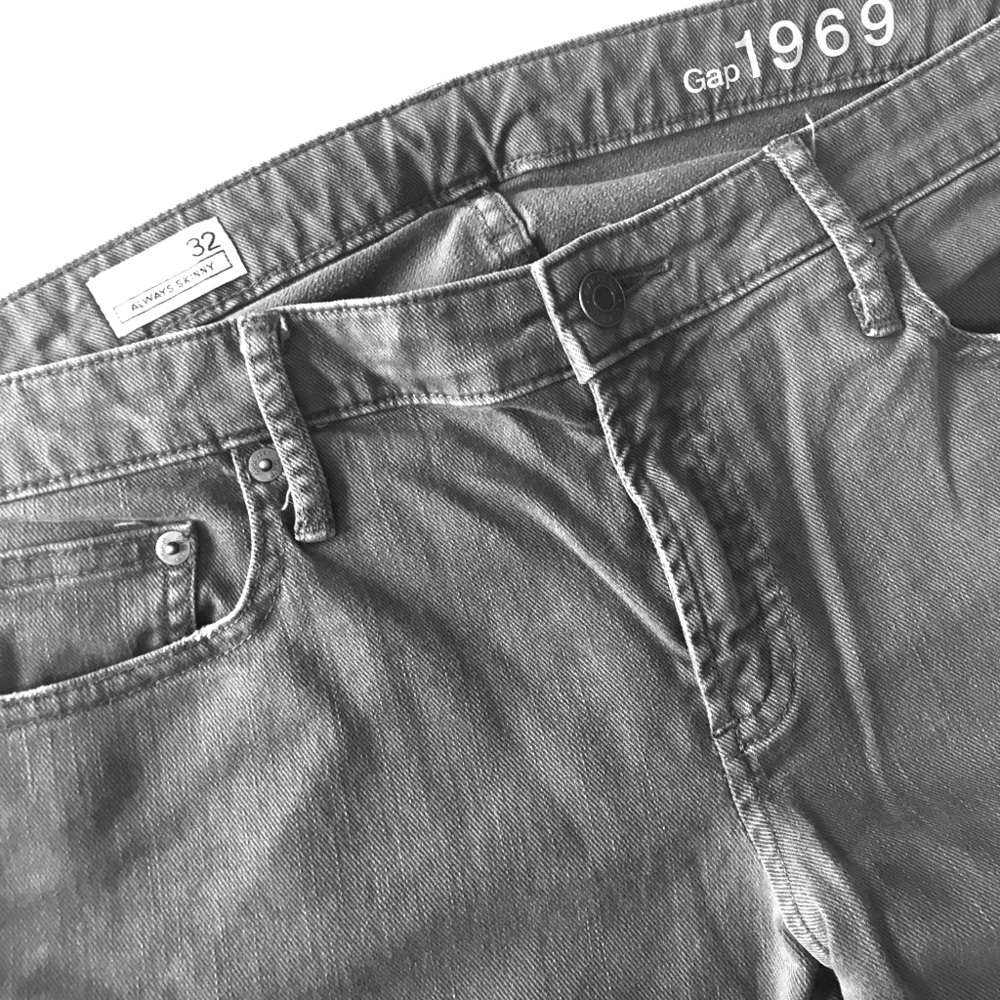 NWOT Gap 1969 gray retro look Always Skinny jeans