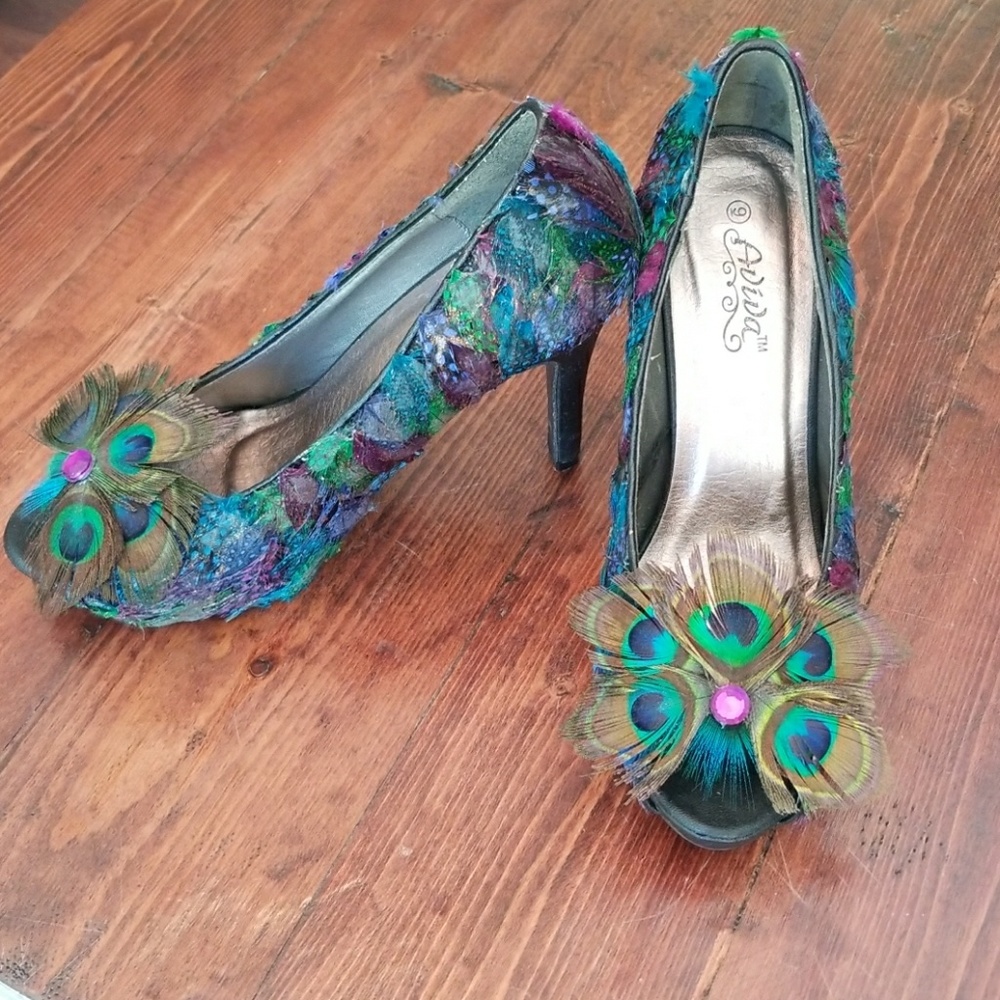Peacock heels