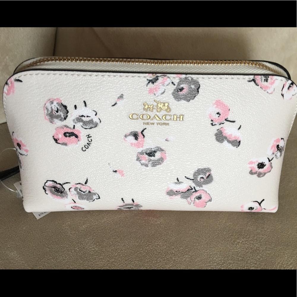 Coach Petal wildflower cosmetic case NWT 65441