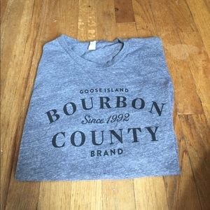 Large Mens Goose Island Bourbon County Grey Shirt