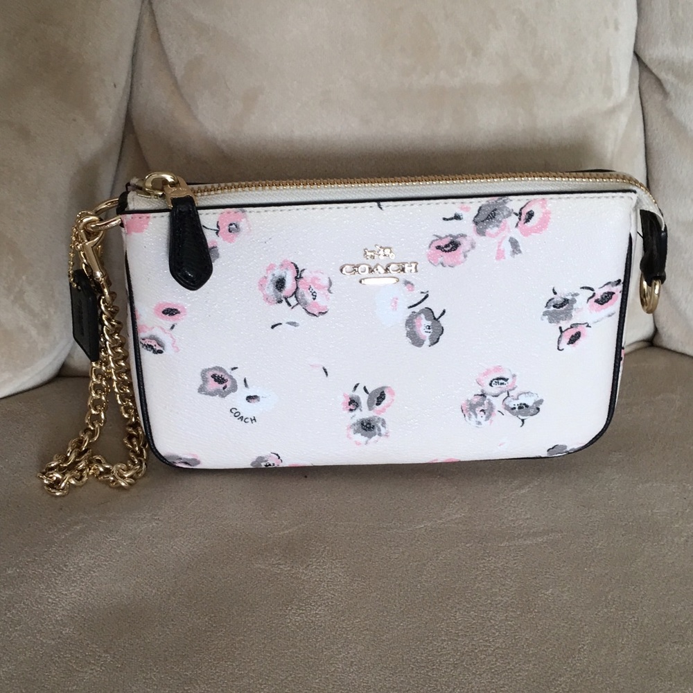 Coach Petal wildflower wristlet NWOT