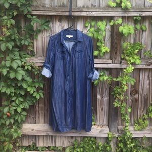 Loft denim shirt dress