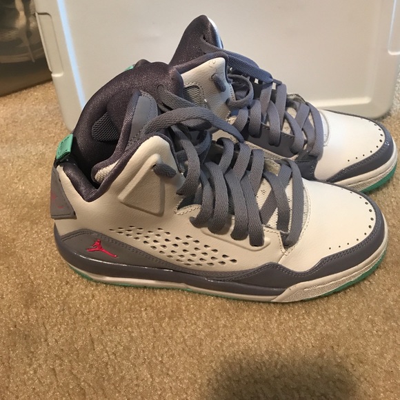 Shoes, white/lavender - Picture 1 of 4