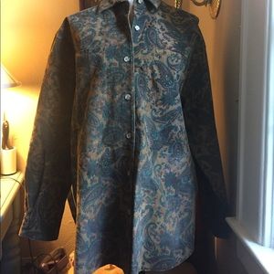 Marilynn traditions vintage suede shirt