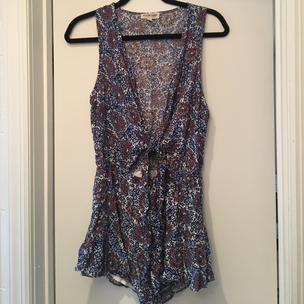 'Cotton Candy' floral romper