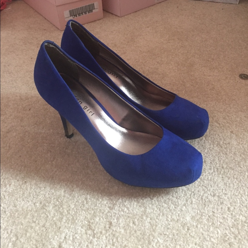 Blue heels