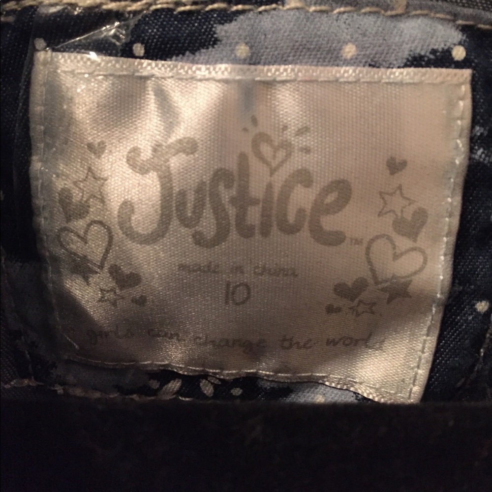 Justice size 10 button down denim shirt - Picture 4 of 4