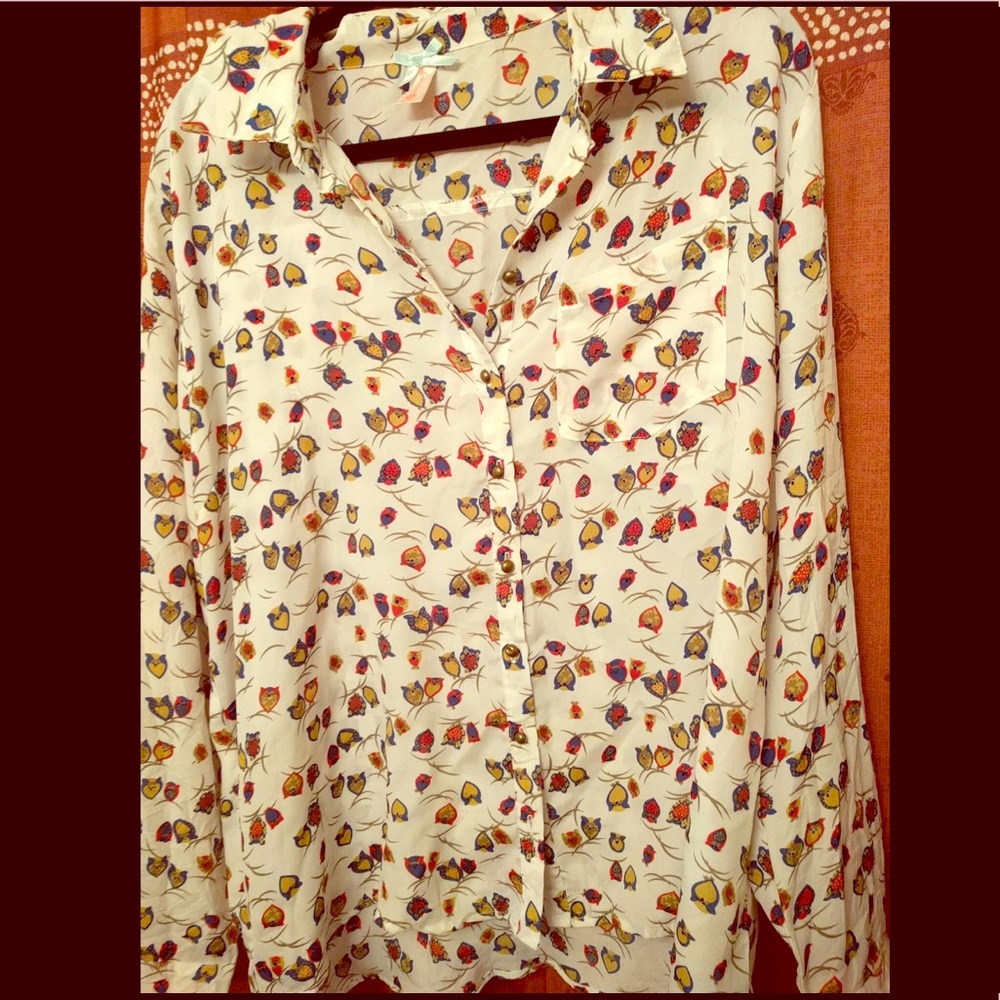 Owl Print XXL top