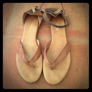 SOLD! Made in Italy tan leather sandals