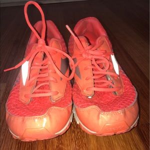 Size 10 Orange Reebok Tennis shoes