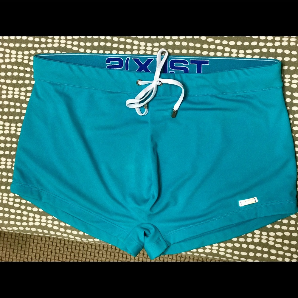 2(X)IST MEN'S (L) CORE CABO SQUARE-CUT SWIM TRUNK