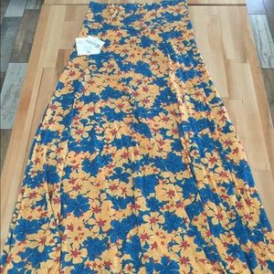 Medium LULAROE Tropical Floral Maxi Skirt