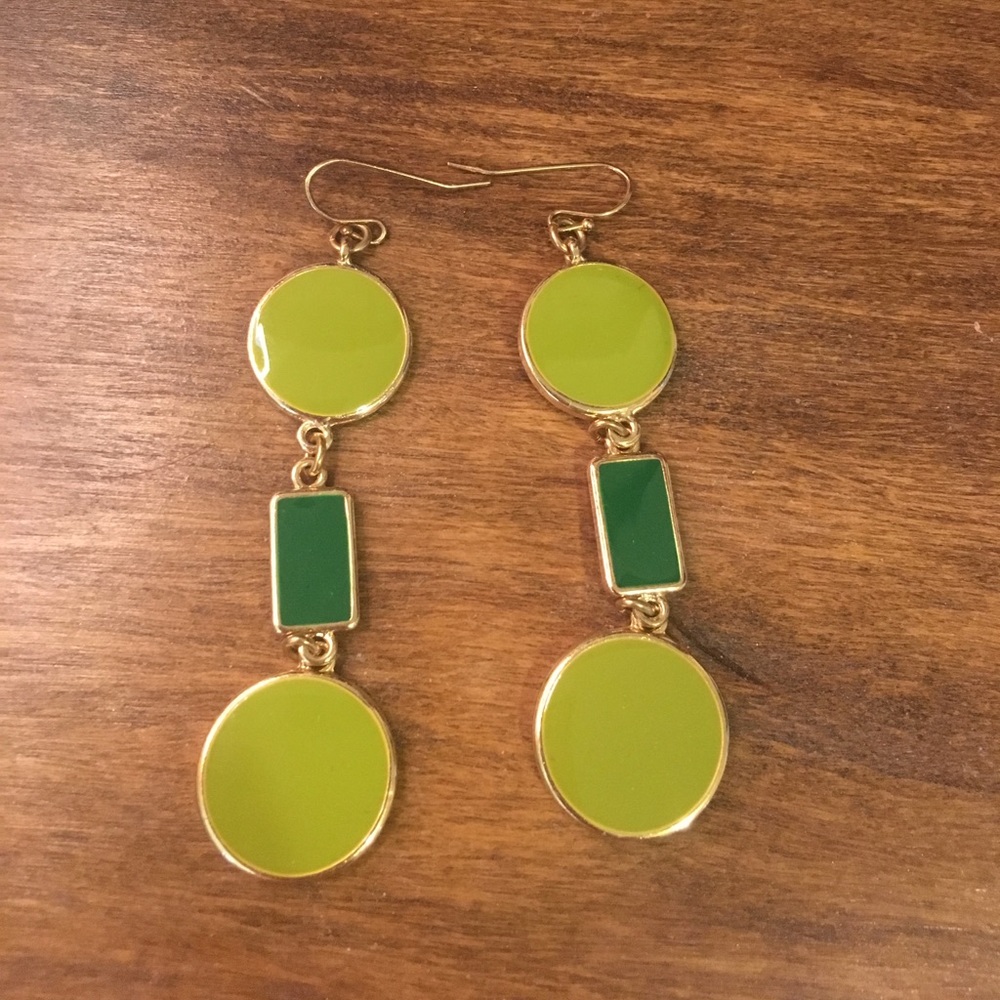 Green earrings