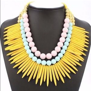 Multi strand beaded necklace