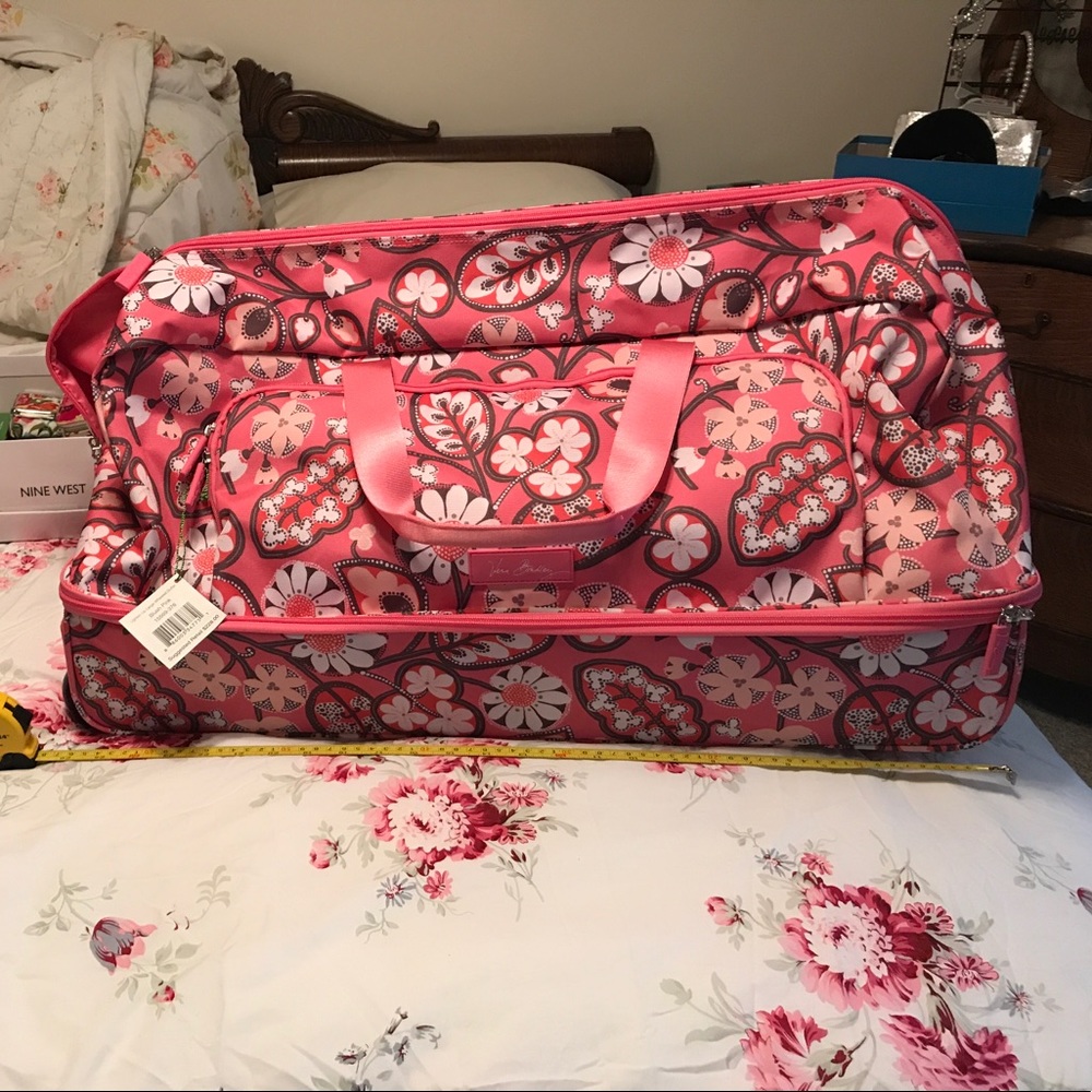 Vera Bradley lighten Up Large Wheeled duffel