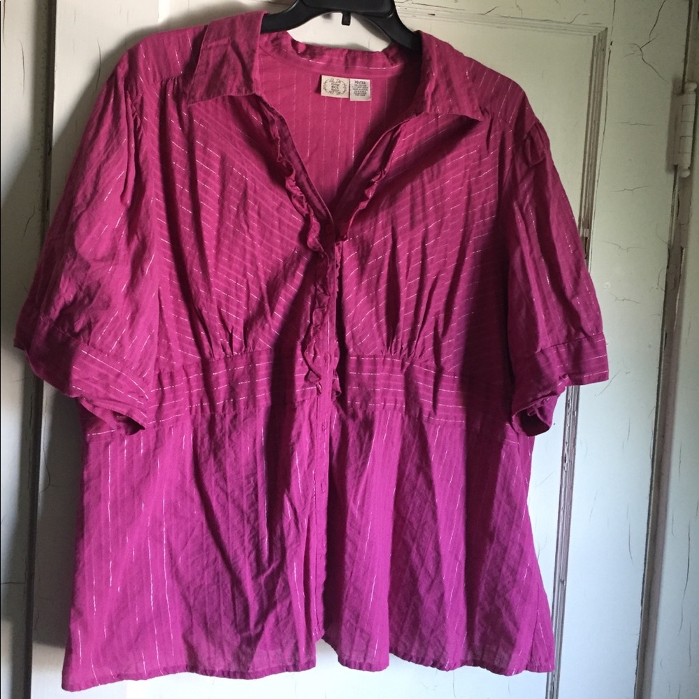 Ruffled Button-Up