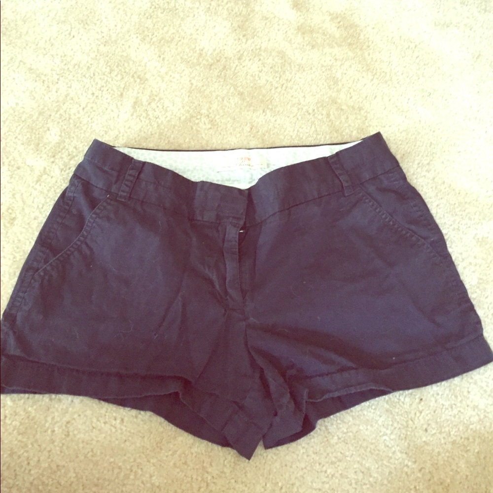 Navy J. Crew Chino Short