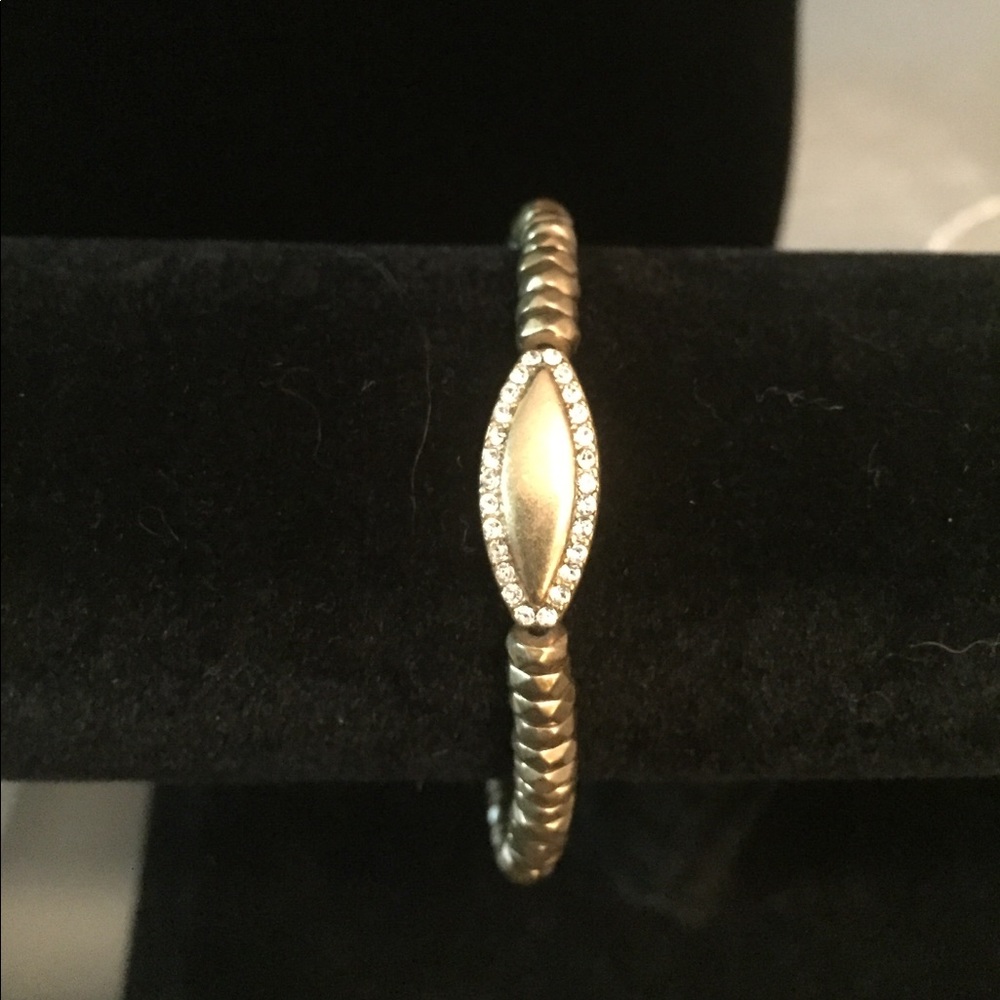 Brass and Swarovski crystals