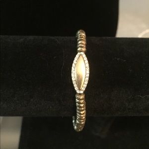 Brass and Swarovski crystals