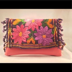 Guatemalan embroidered clutch