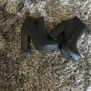 Black ankle boots