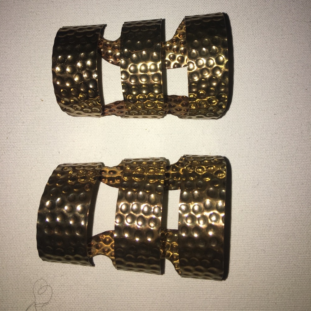Gold arm bangles