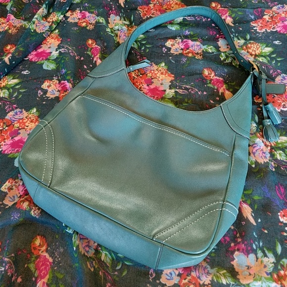 Coach Handbags - Coach Teal Leather Hobo FINAL MARKDOWN!!!