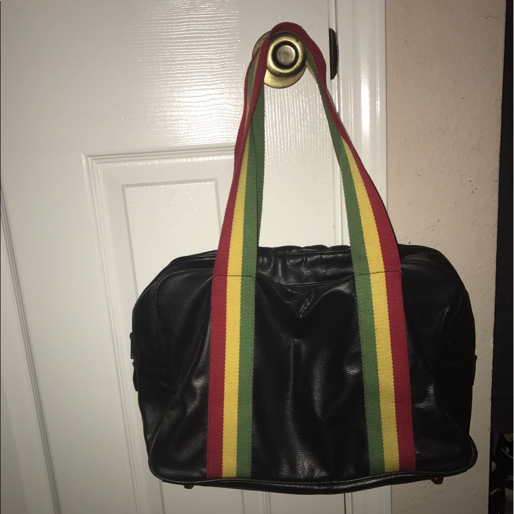 Black Purse Rasta Colors
