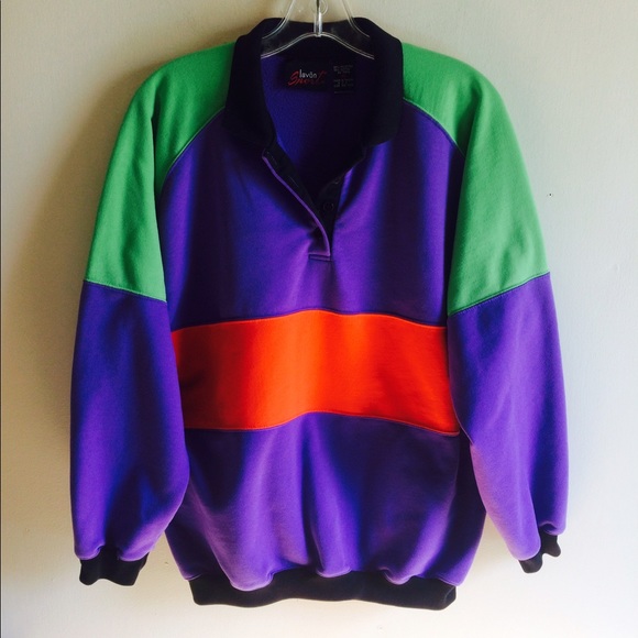 Lavon Sports Tops - Vtg LAVON SPORTS Long Sleeve Sweatshirt Sz M