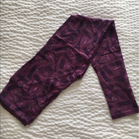 BNWT GORGEOUS LULAROE LEGGINGS! OS LANDMARK PRINT! - Picture 2 of 3
