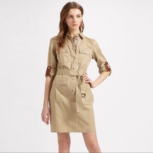Michael Kors shirt dress-safari style in natural