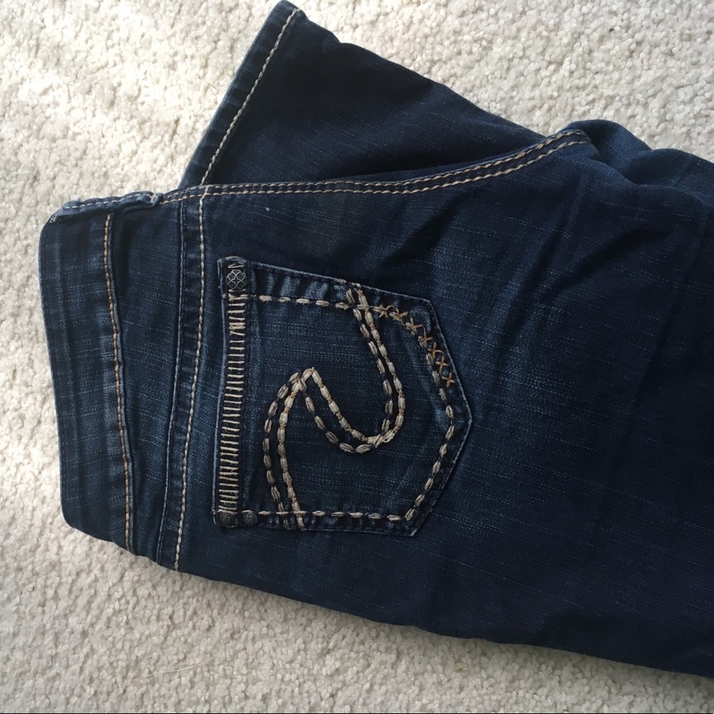 Silver boot cut jeans size W28/L31