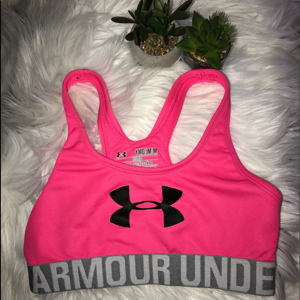 Hot Pink Under Armour Sports Bra