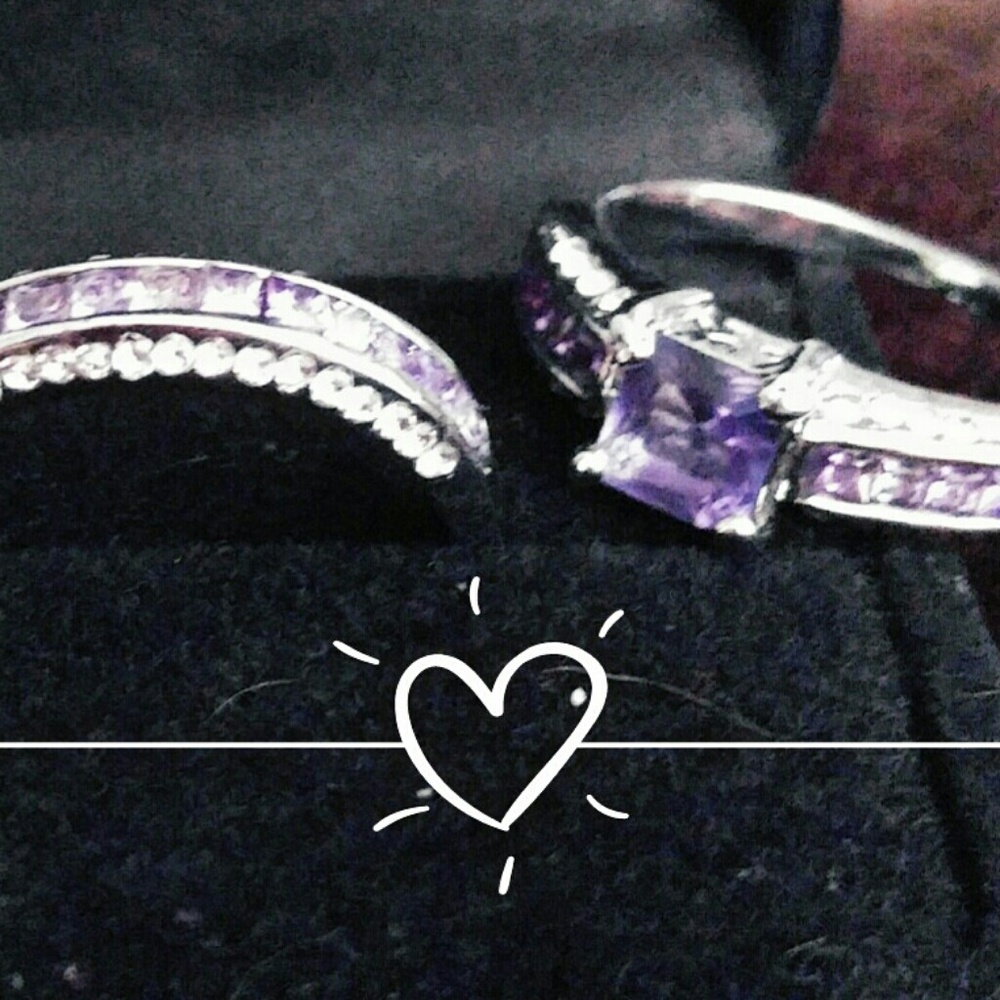 NEW! 2pc Ring Set, .925 Sterling [Read] - Picture 3 of 7