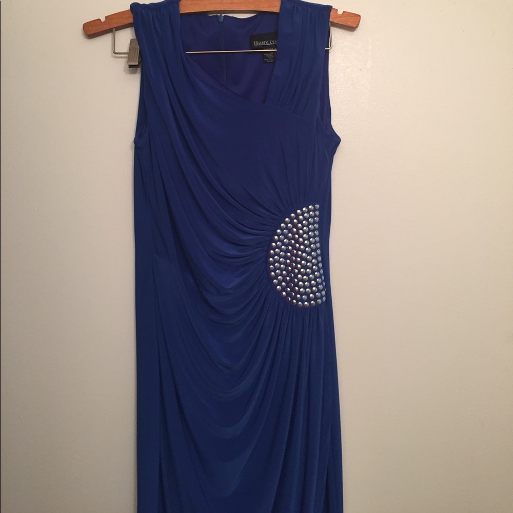 Stunning, flattering blue gown. Worn once!