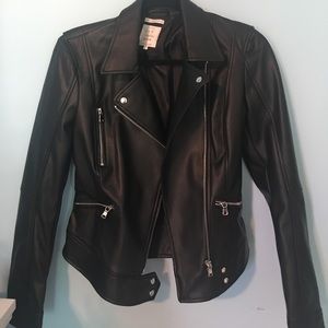 fake leather jacket