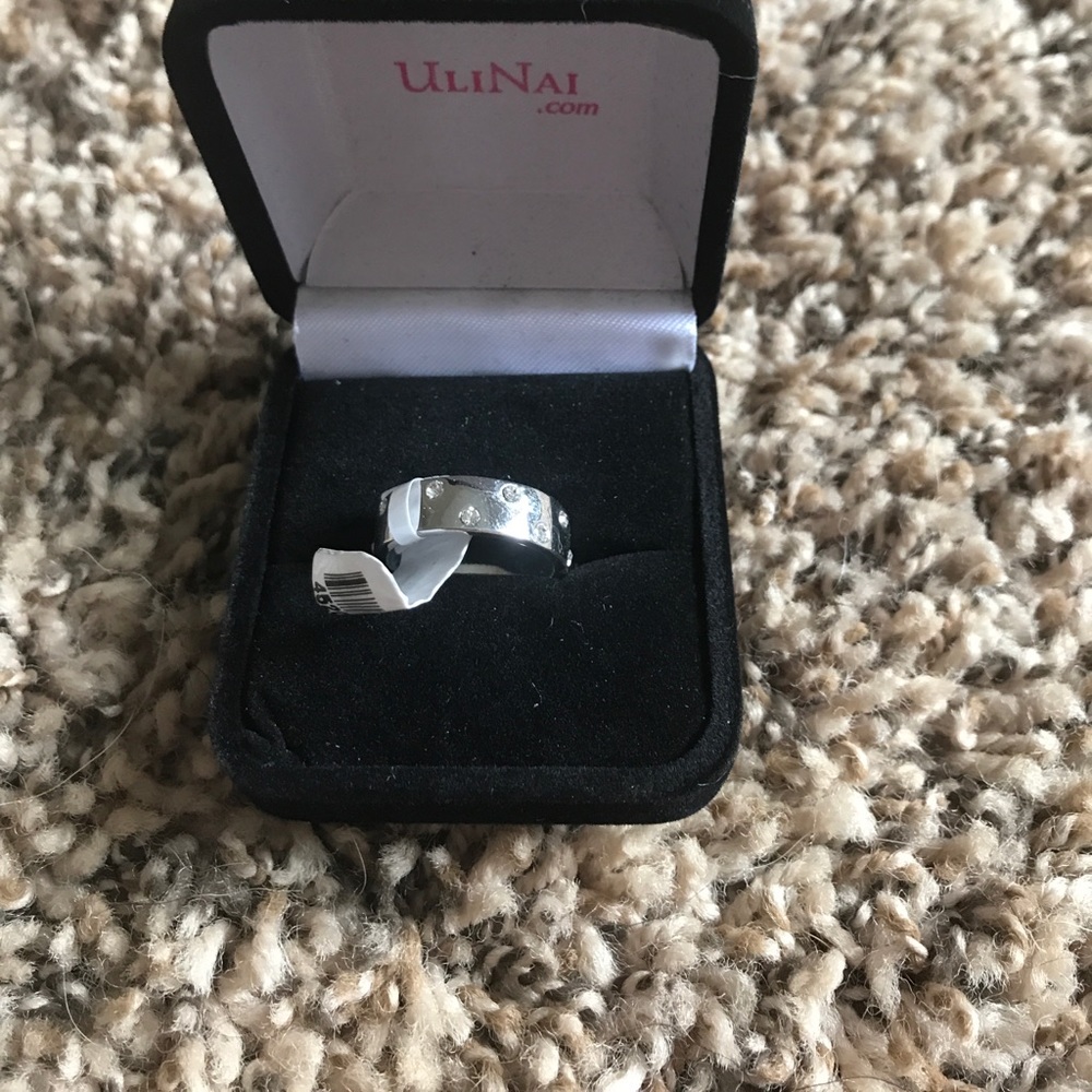 Sterling Silver Rhinestone Ring