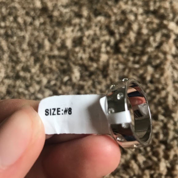 Sterling Silver Rhinestone Ring - Picture 3 of 4