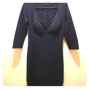 Low cut dress with lace