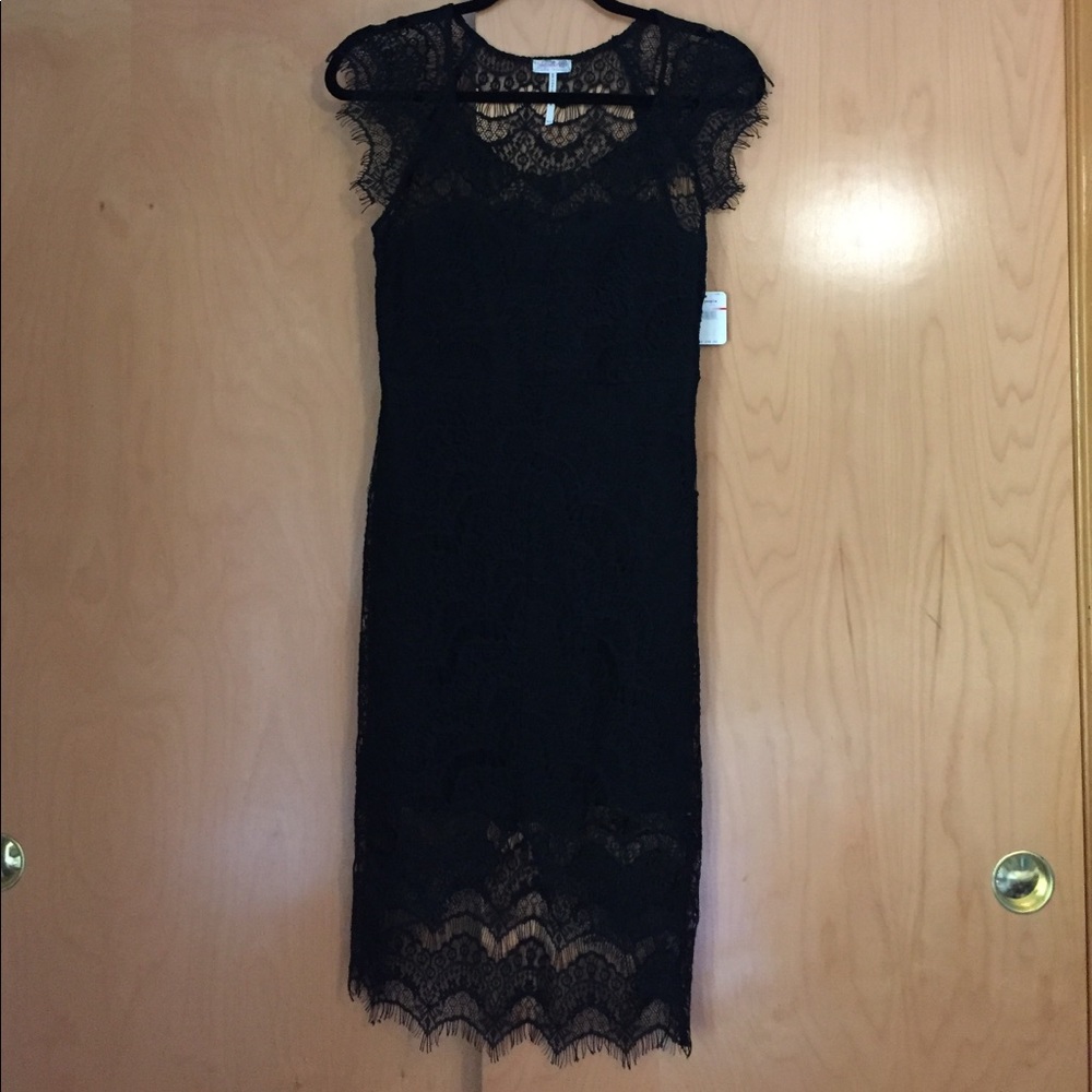 Free People Black Lace Dress