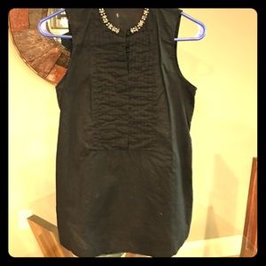Black JCrew Sleeveless Blouse