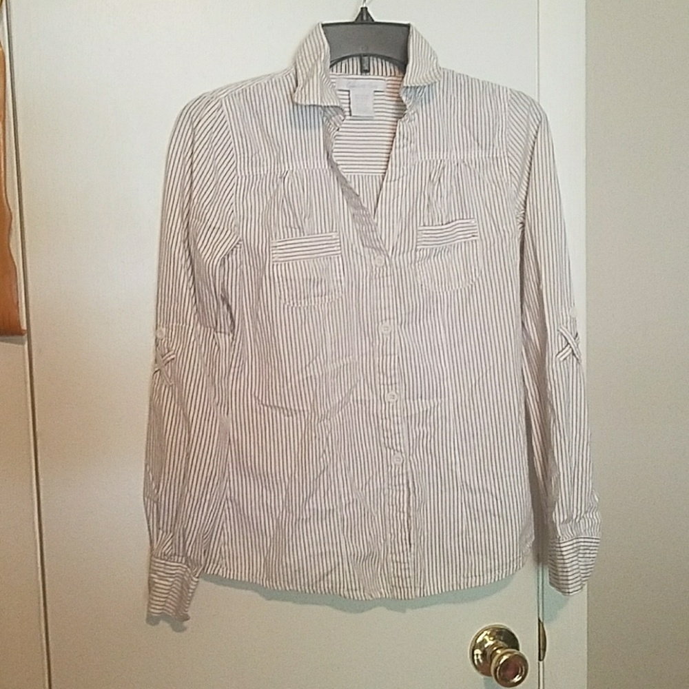 Charlotte Russe Striped Button Down