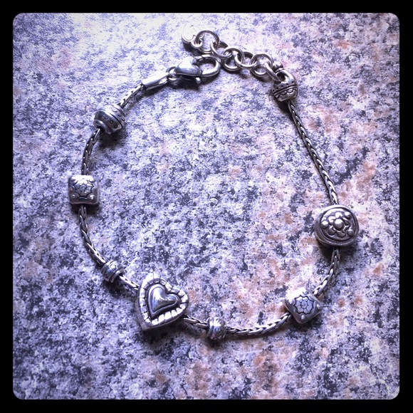 Brighton Jewelry Brighton Bracelet With Hearts And Flowers Poshmark