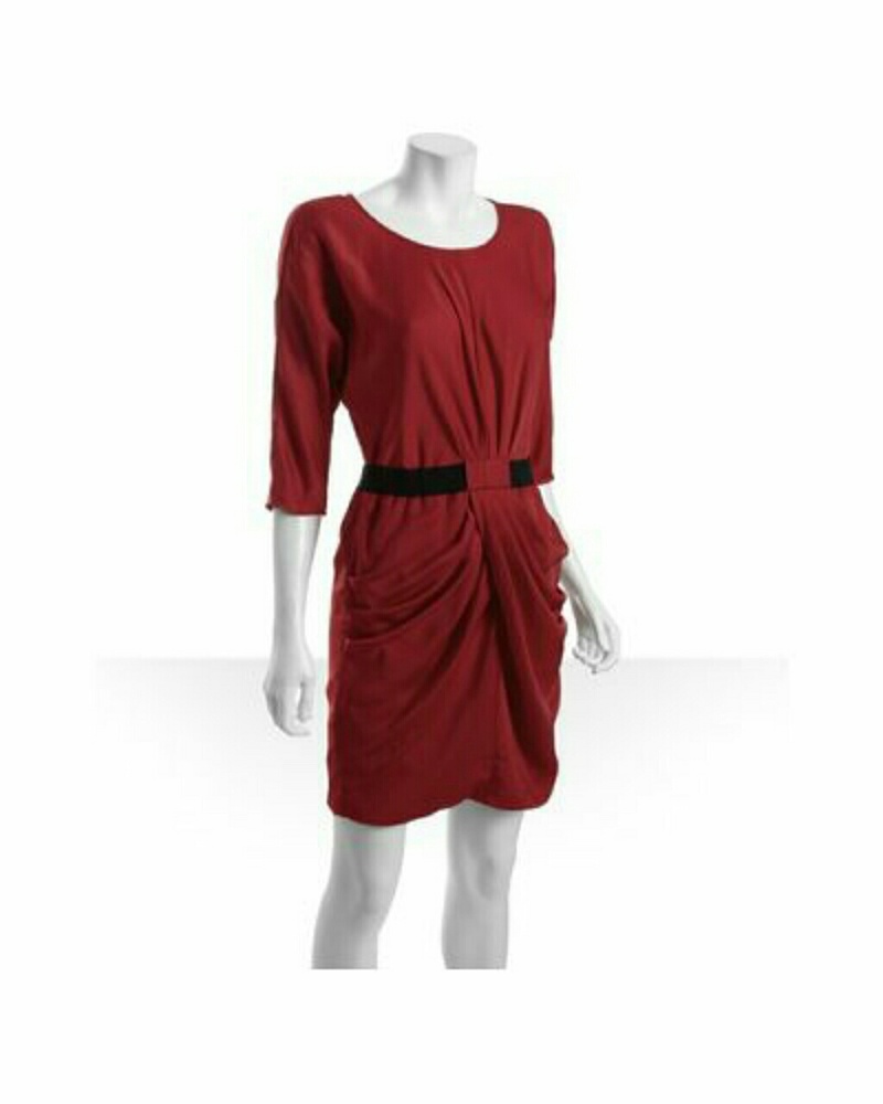 BCBGMAXAZIRA draped skirt dress small