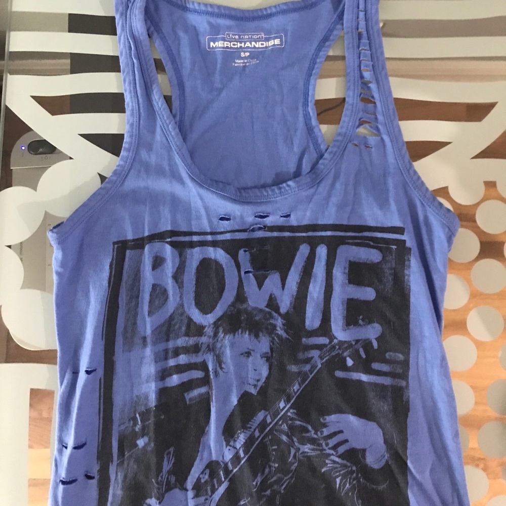 David Bowie distressed tank • Live Nation