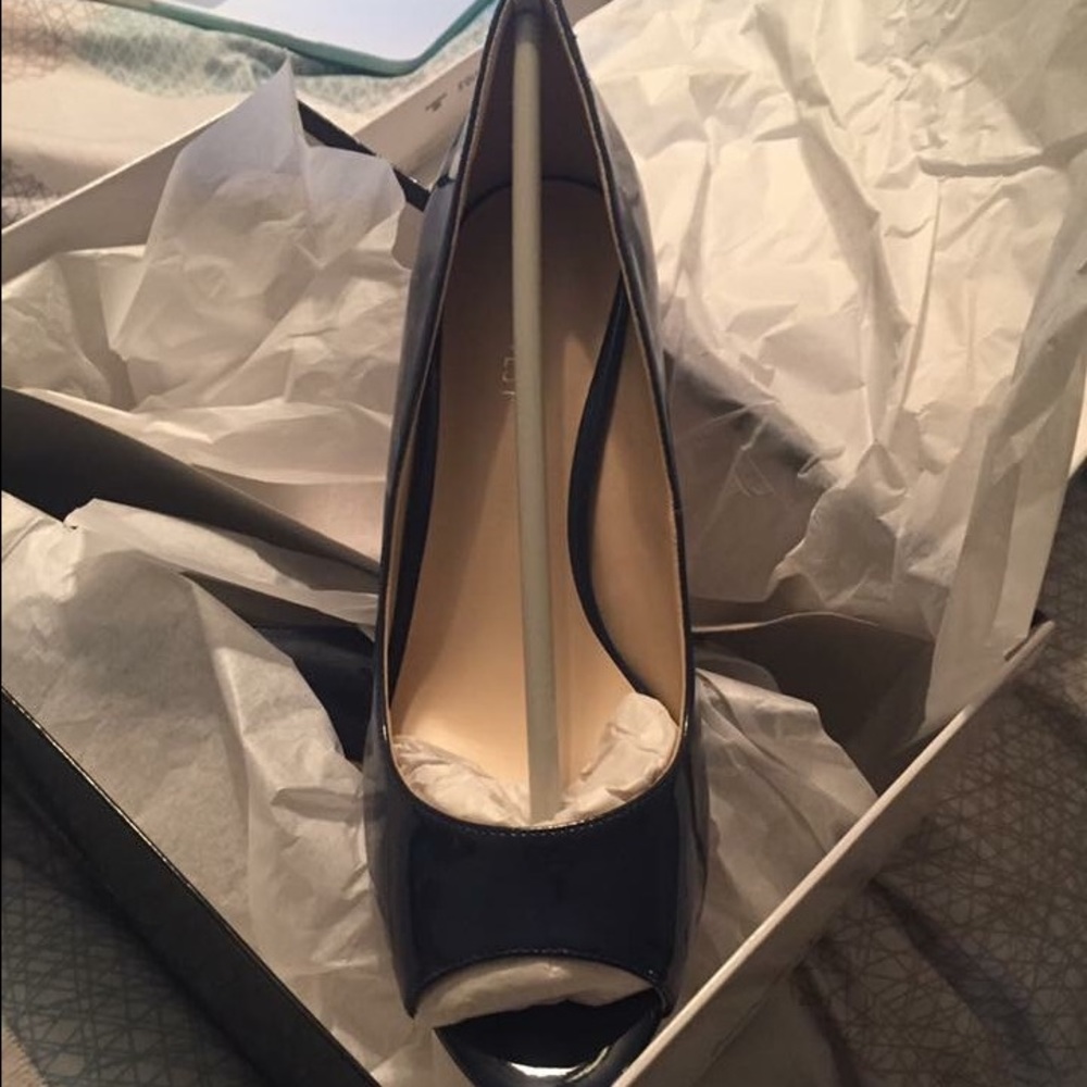 Navy Nine West Pumps-7 & 1/2
