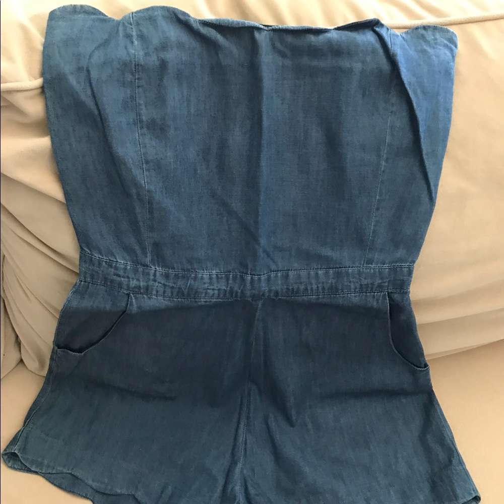 Size medium denim romper. Needs a new home