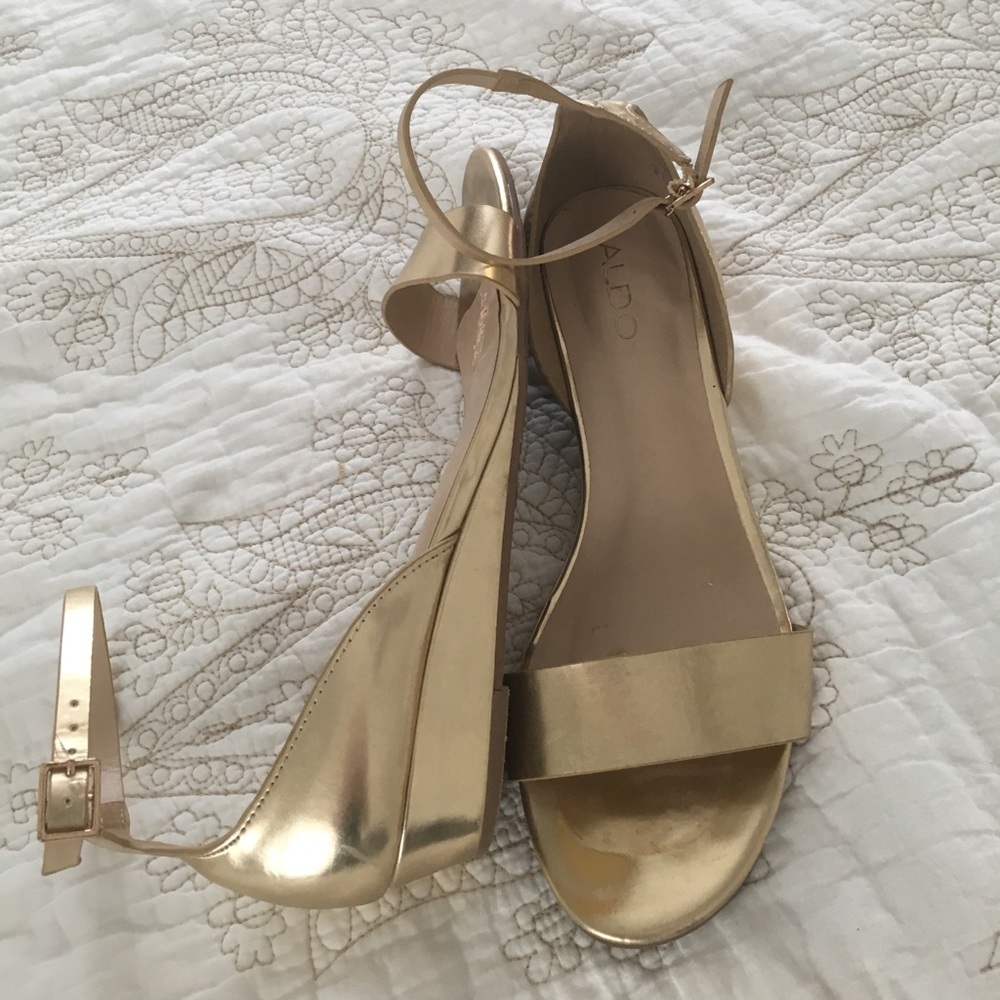 Golden sandals