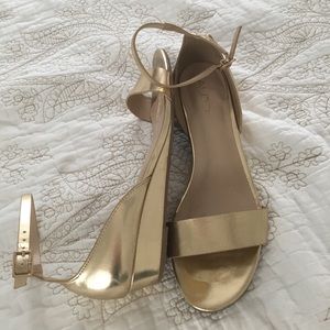 Golden sandals
